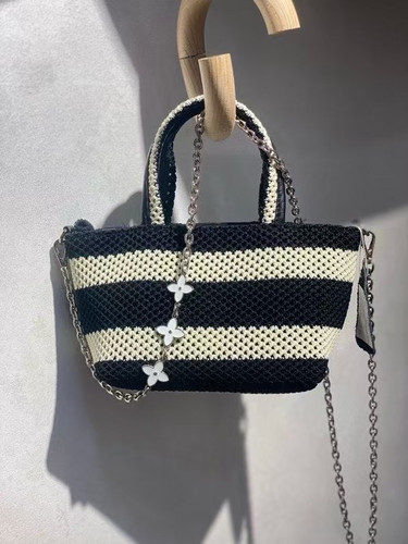 2025新款春夏小众设计高级感时尚编织手提单肩斜挎包菜篮子包