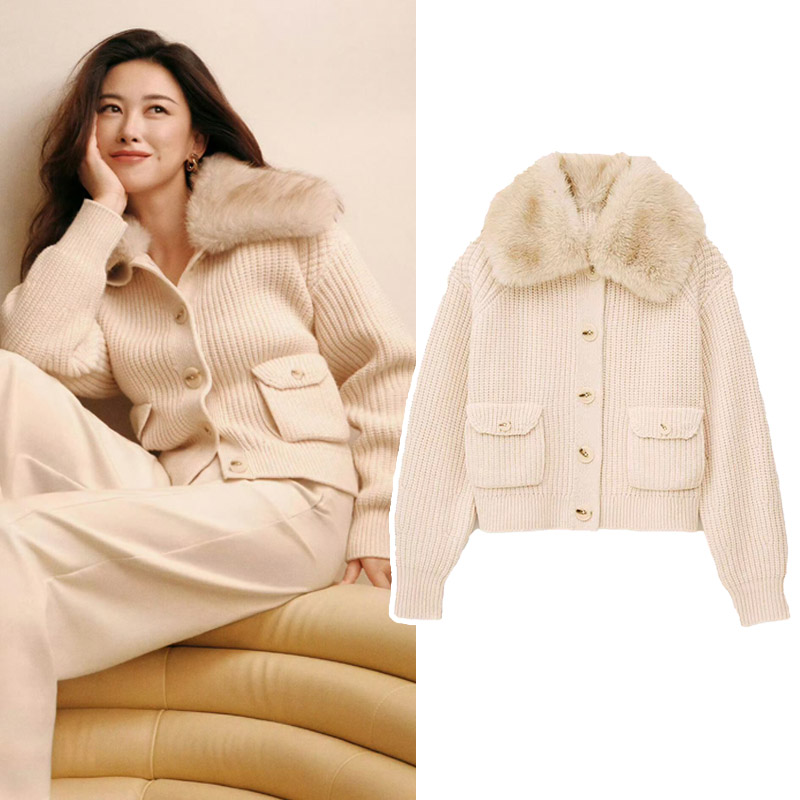 【现货发】朱珠同款针织开衫女