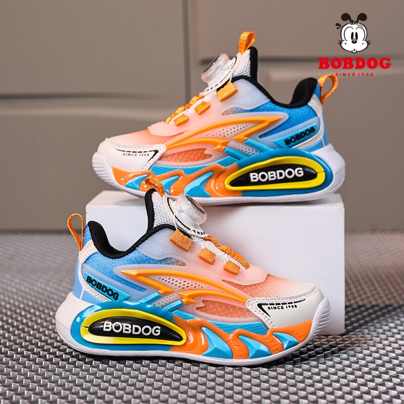 巴布豆童鞋儿童运动鞋透气网面小孩子网鞋春秋新款中大童男童鞋子