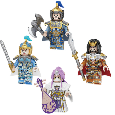适用乐高三国小侠蔡文姬华雄潘凤文鸳积木人仔拼装玩具20381-384