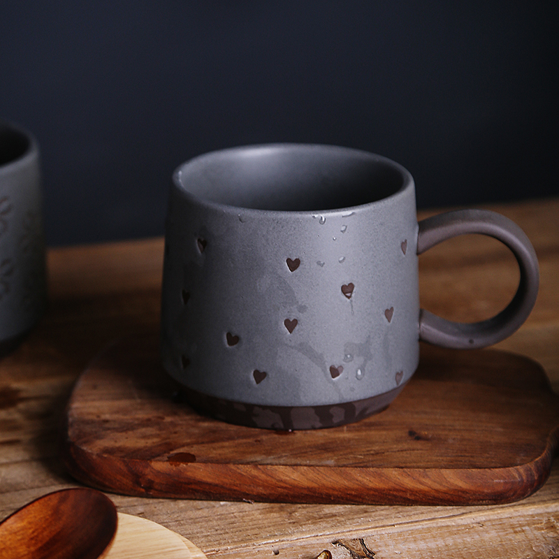 陶喜屋原创黑土陶瓷办公室马克杯