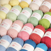 lifeyarn团团5股牛奶棉毛线团手工花 钩针编织棒针宝宝毛衣毛线花