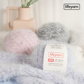 lifeyarn椰椰织围巾线粗毛线手工diy解闷棒针新手编织线长羽粗线