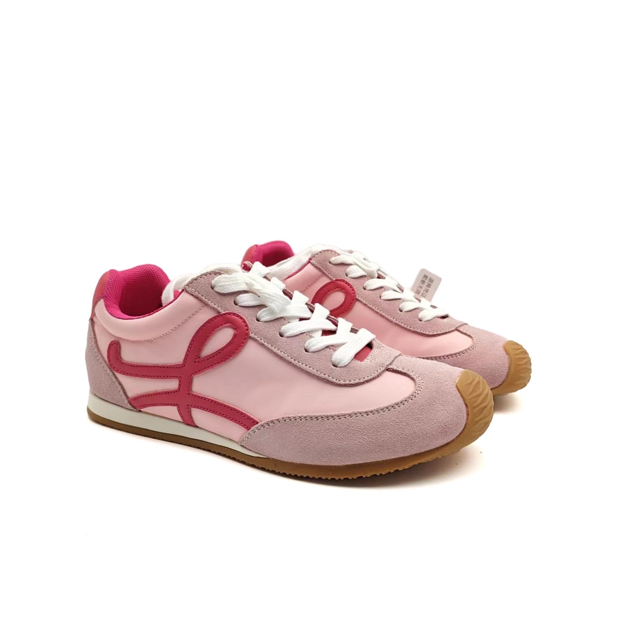 2025新款复古拼色百搭德训鞋时尚平底圆头休闲鞋