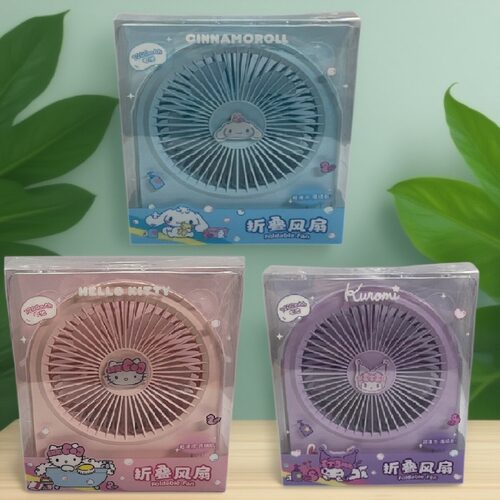 MINISO/名创优品三丽鸥1200mAh折叠式风扇便携手持迷你小风扇桌面
