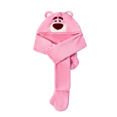 MINISO草莓熊毛毛狂欢三件套