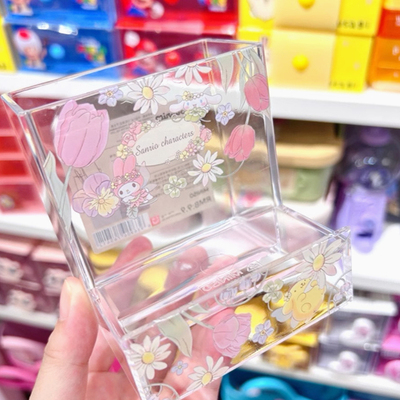 MINISO名创优品Sanrio characters虹光系列单格L分隔盒卡通收纳盒