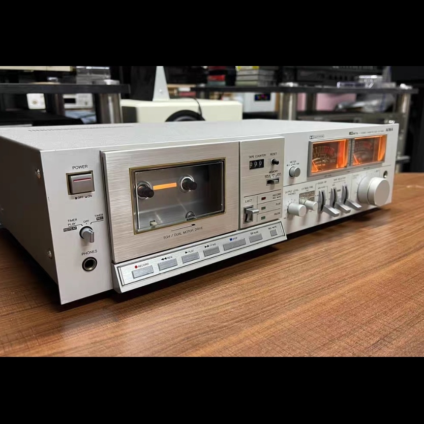 二手爱华F60M 二磁头卡座磁带机录音