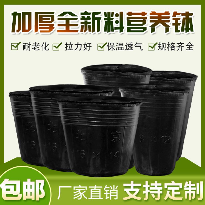 润苏 营养钵育苗盆种植穴盘塑料营养袋一次性花盆营养杯大杯 Изображение 1 润苏 营养钵育苗盆种植穴盘塑料营养袋一次性花盆营养杯大杯 Изображение 1