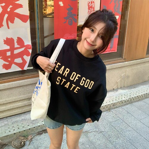 正品essentials卫衣圆领复线FOG