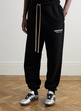 正品essentials裤子男女卫裤加绒加厚束脚FOG复线潮FW24美式宽松