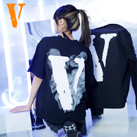 正品vlone短袖t恤男女大V美式潮