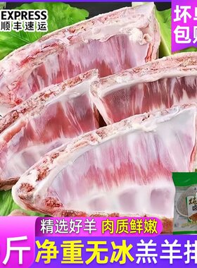 内蒙古新鲜羊排尖肋排批发顺丰