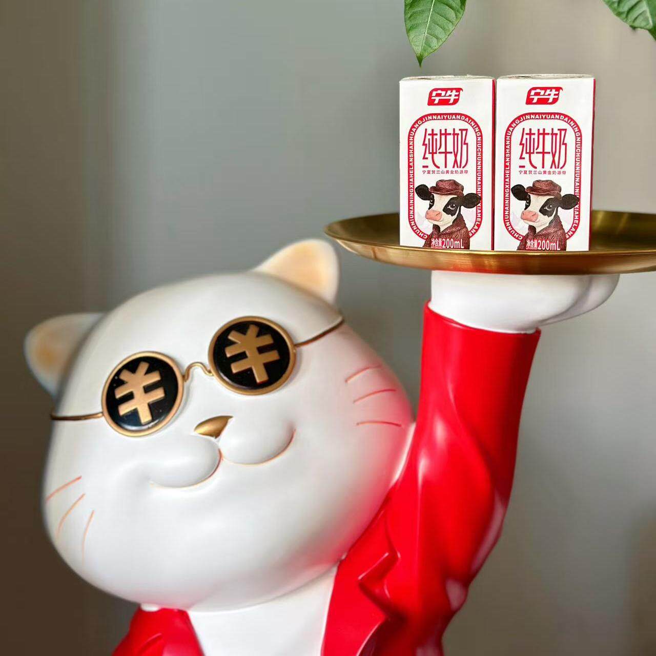 宁牛纯牛奶老人学生儿童奶早餐奶纯牛奶新年款红色喜庆款包装奶