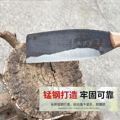 重型砍柴刀农用砍树刀手工锻打弹簧钢开荒刀老式勾刀开路刀劈柴刀