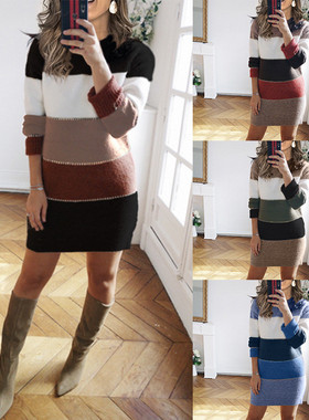 Clothes Women Dress 2021 Autumn Winter thick velvet Dresses