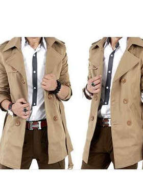 春季大码6xl男士200斤男人风衣外套Big yards men's trench coat