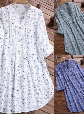 Big size women long shirts blouse cotton ladies tops shirt