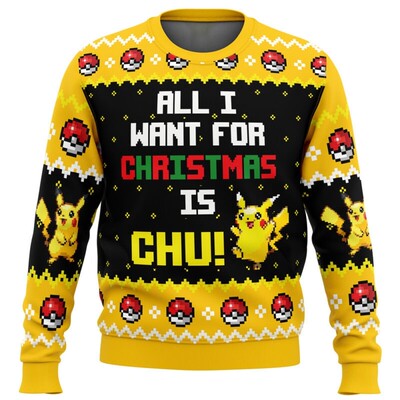 Pokemon Ugly Christmas Sweaters Christmas Sweater Gift Santa