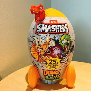 zuru爆裂小子恐龙大战外星火箭炮盲盒霸王龙发光玩具男孩生日礼物