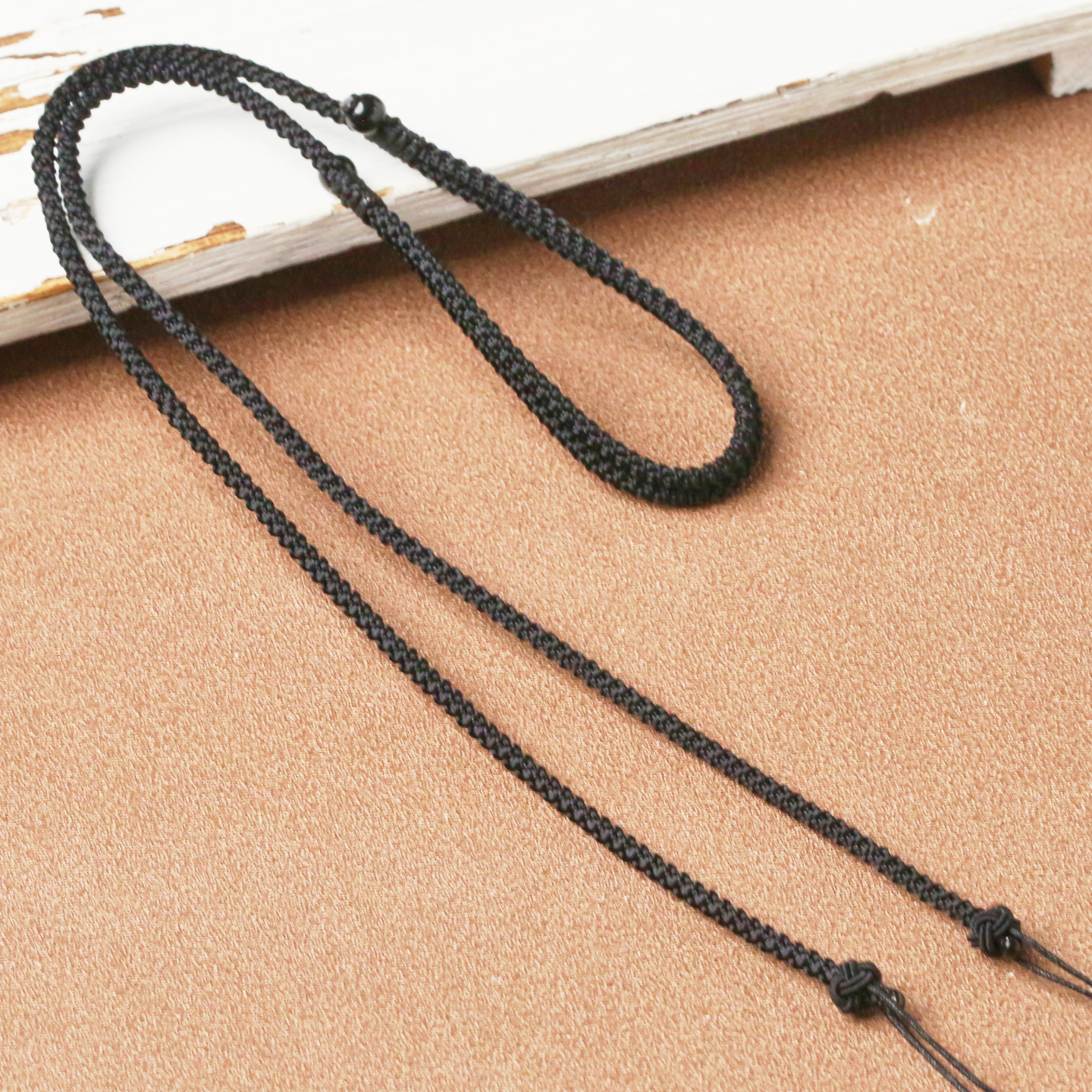 天珠挂绳横穿锁骨绳子男女款项链绳手工编织挂脖玉坠翡翠蜜蜡吊绳