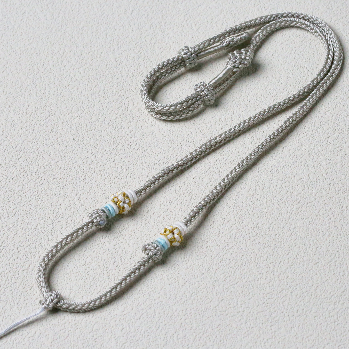 吊坠挂绳蜜蜡绿松吊坠绳转运珠手工编织项链绳锁骨链天珠横穿挂绳