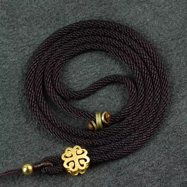 柔软舒适吊坠绳八股辫手工编织项链绳绳饰品绳子脖子挂绳