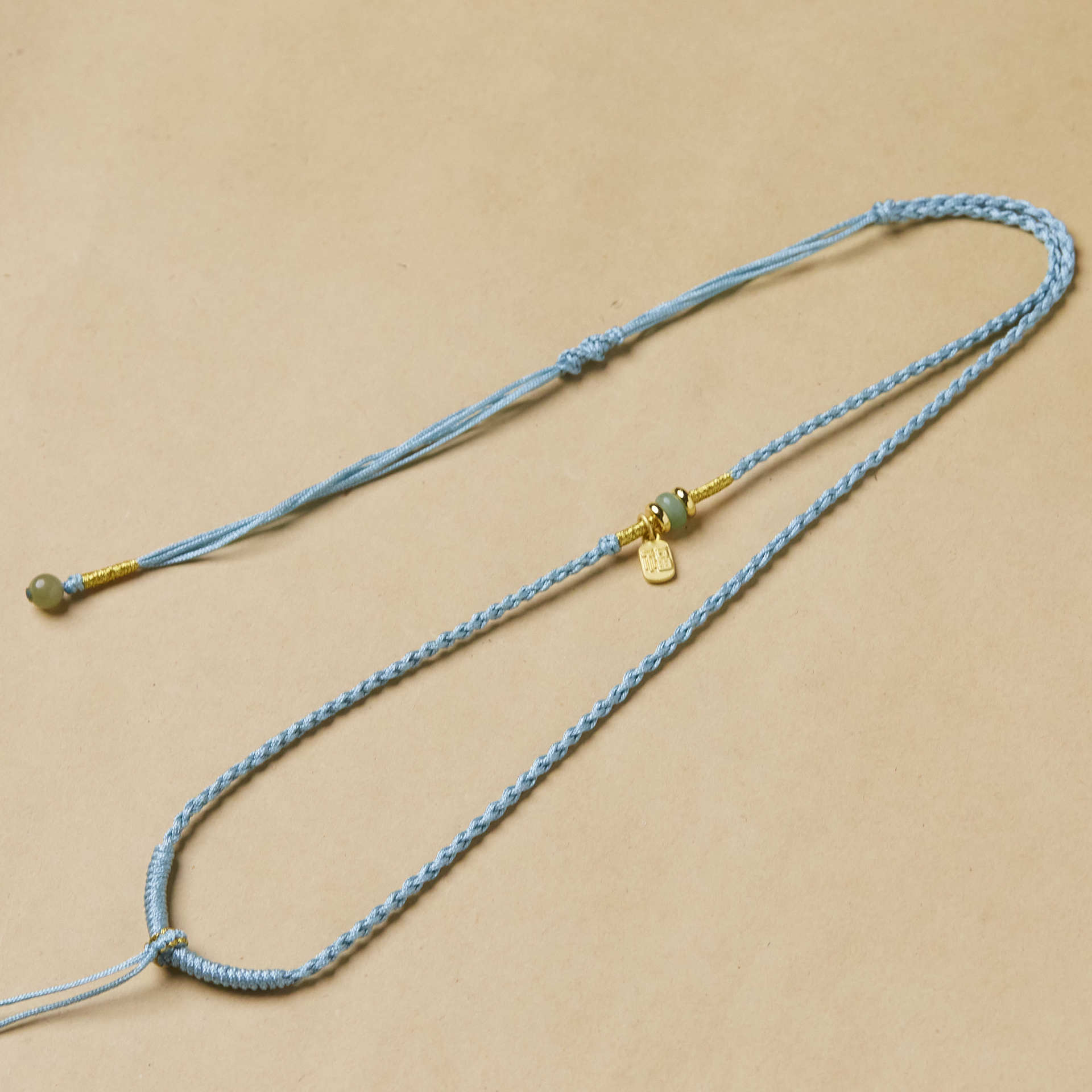 纯手工编织吊坠绳 和田玉编项链绳挂坠配绳时尚手工可调节