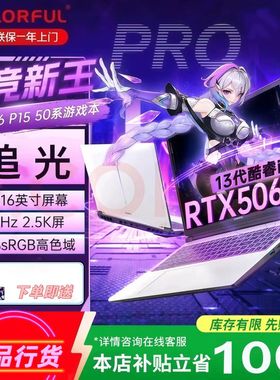 七彩虹 隐星P15 隐星P16ro 2025款 熊猫版 电竞版游戏笔记本电脑