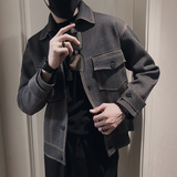 MY16/特P158控208秋冬社会小伙超重工加厚拼接毛衣外套男图首1，男装针织衫/毛衣，星座305B