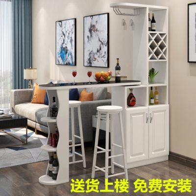 现代简约可折叠伸缩客厅小酒柜带吧台桌一体家用小户型玄关隔断柜