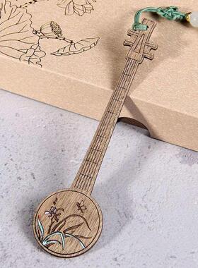 Painted Pipa Bookmark Plum Orchid Bamboo Chrysanthemum Bookm