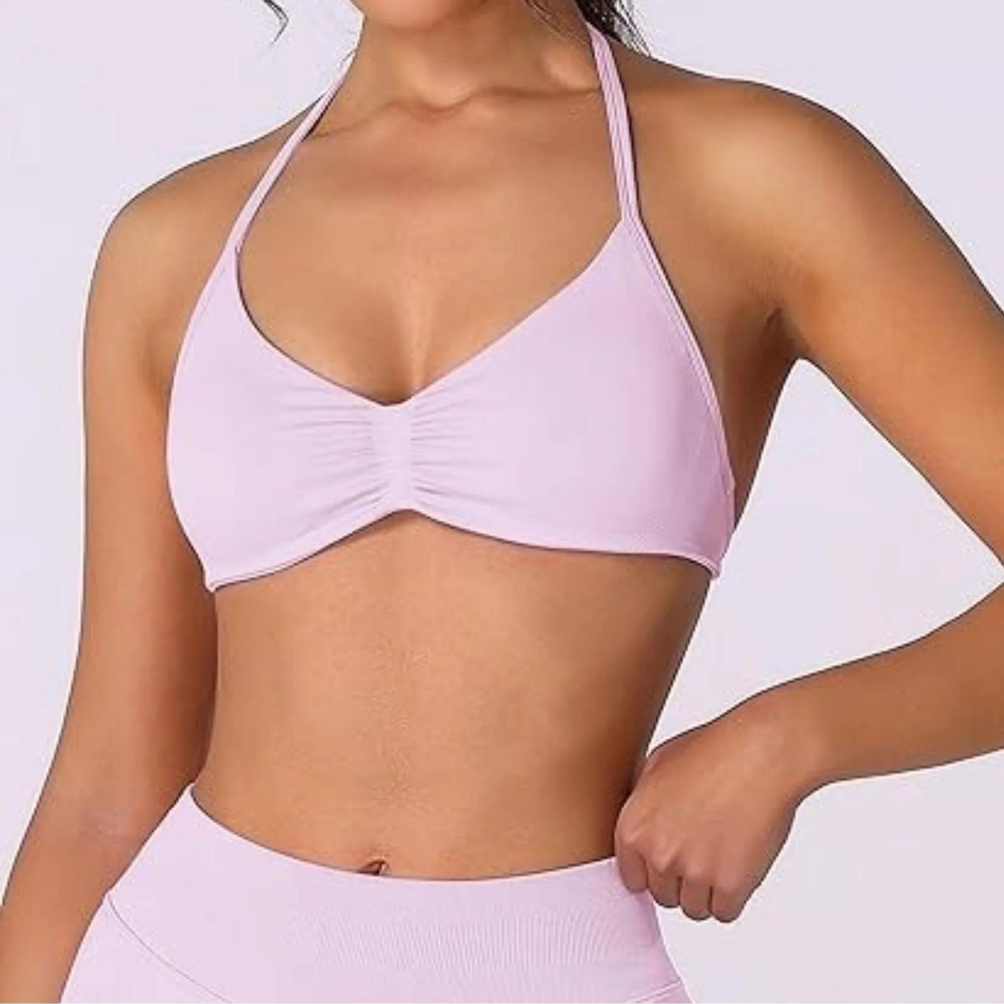 DLOGO With Logo Impact Strappy Bra Top Women High Support Im