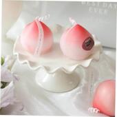 Cute Wax Peach Candle 1pc Soy Aromatic Fruit Aromatherapy