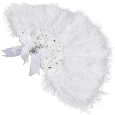 Plume Fan Decorative Handheld Wedding Bridal Stage