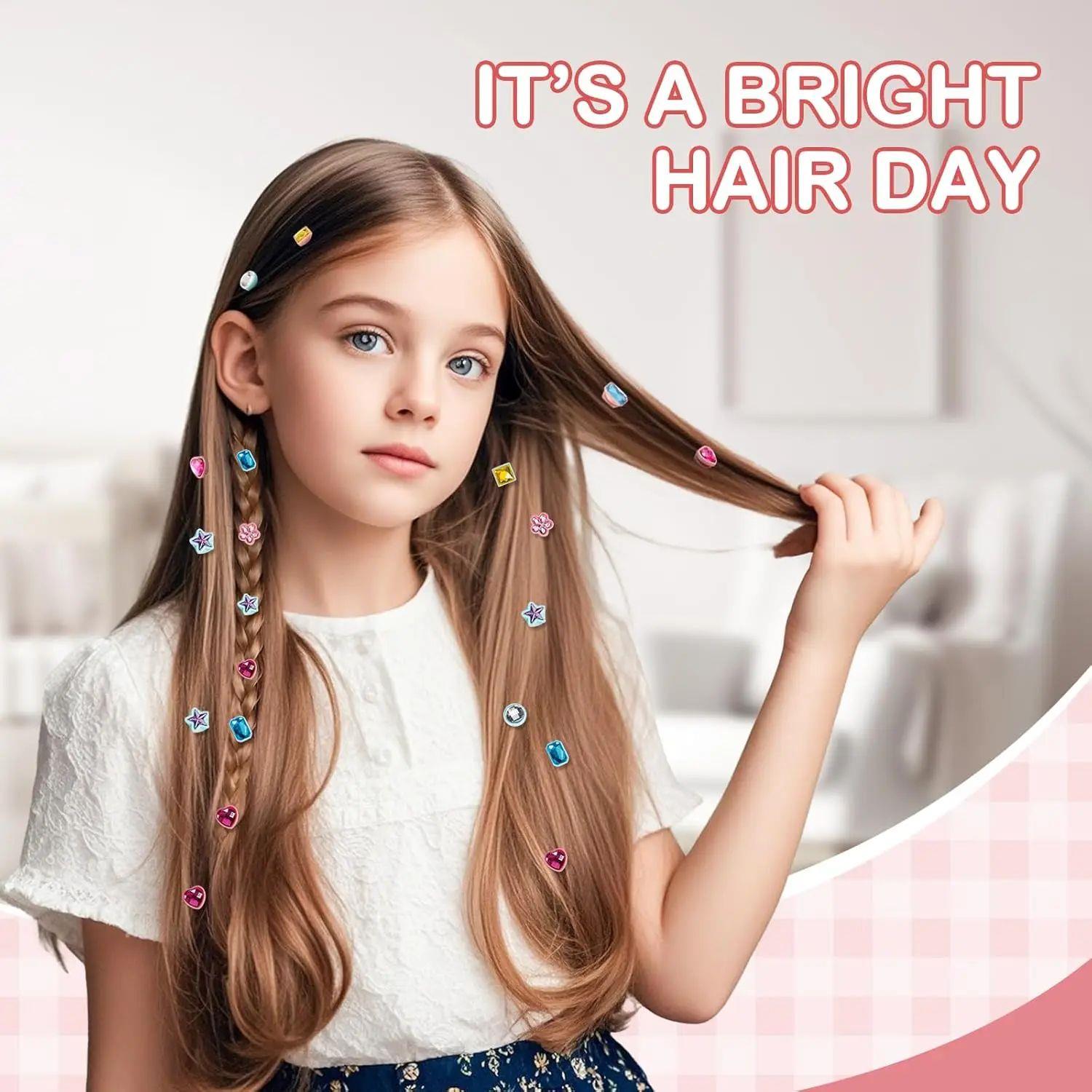 Hair Gem Stamper Kit Blingling Hair Jewels for Girls Toys Ha