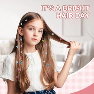 Hair Gem Stamper Kit Blingling Hair Jewels for Girls Toys Ha