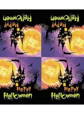 Halloween party props paper cups plates cutlery 万圣节餐具