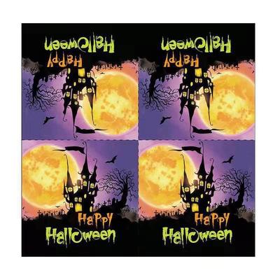Halloween party props paper cups plates cutlery 万圣节餐具
