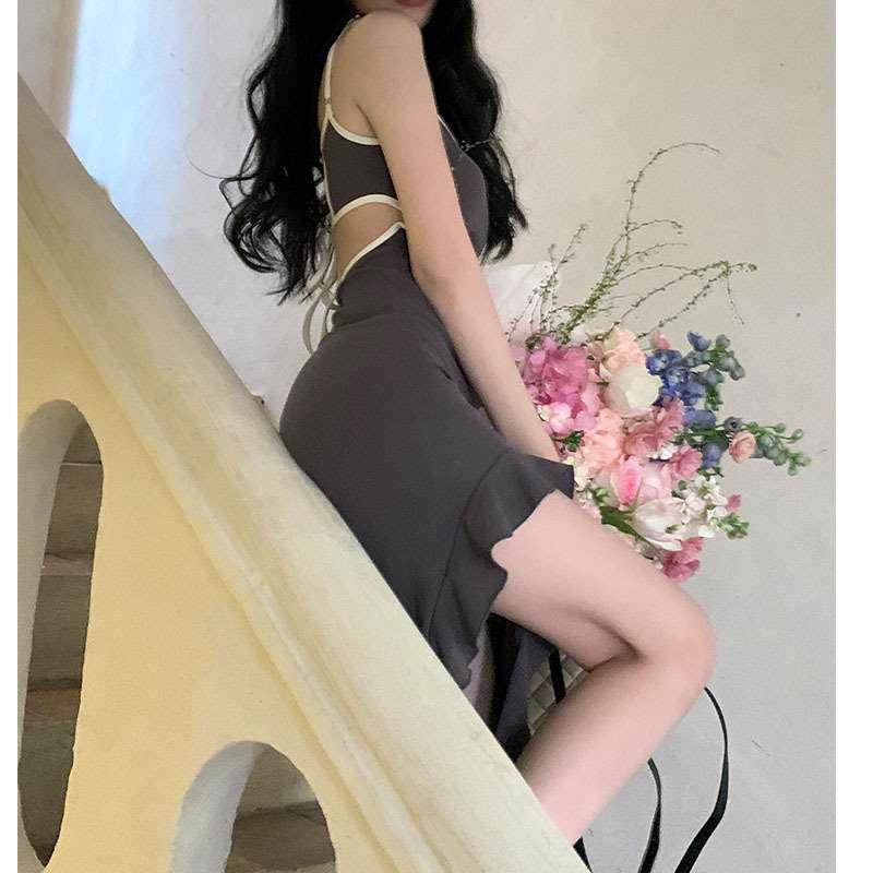 Summer new style waist hollowed-out skirt