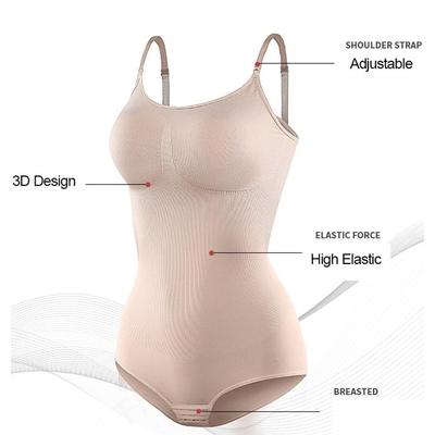 Bodysuit for Women Tummy Control Shapewear 无缝连体塑身衣薄