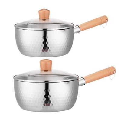 Japanese Saucepan with Glass Lid Small Pot Soup Pot for