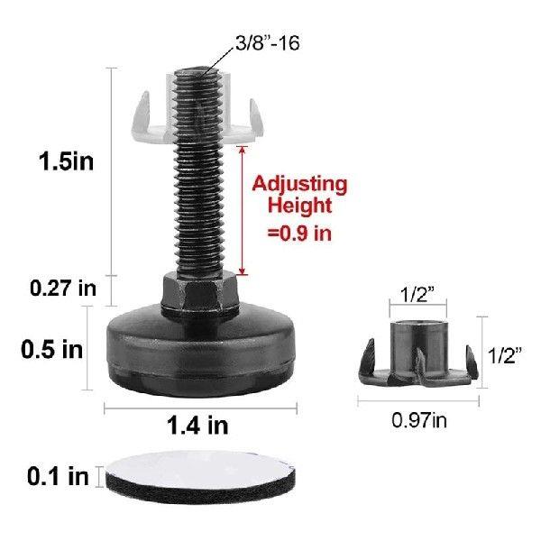 ABWP-16Pcs Furniture Levelers Heavy Duty Furniture Leveling