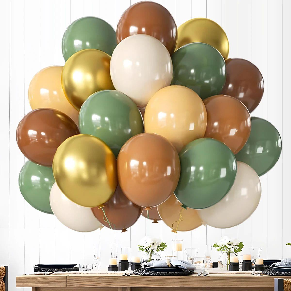 31/36/37/51/101Pcs Metallic Balloons Pearl Latex Balloon Gol
