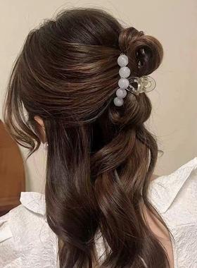 Clamping with coiled hair shark headgear half grabbing clip