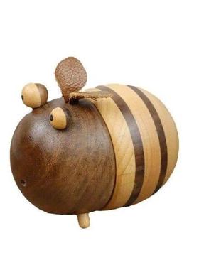 Wooden Bee Shape Toothpick Box Toothpick Holder Large