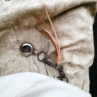 Water Round Unique Handmade Shaped Keychain Bottle 448E
