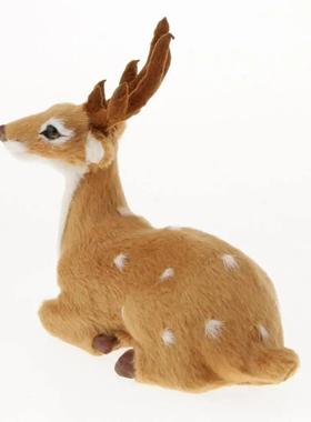 Simulation Lying Christmas Sika Artificial Deer Reindeer