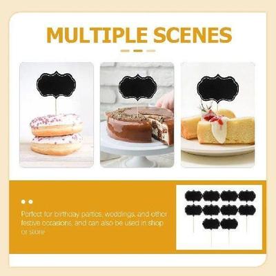 48 Pcs Label Insert Buffet Food Labels Cupcake Toppers Tags
