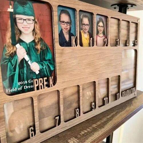 School Year Photo Frame Preschool to Graduation Photo Frame
